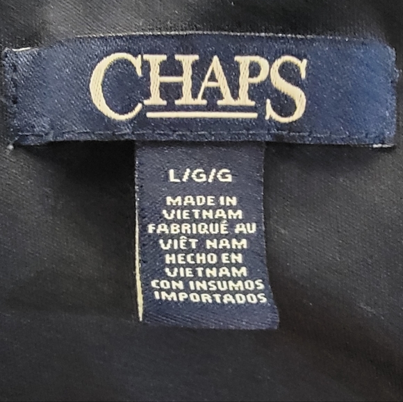 EUC Chap's Women's Cocktail Dress. Navy & White Polka Dot. Size L. - Picture 2 of 6